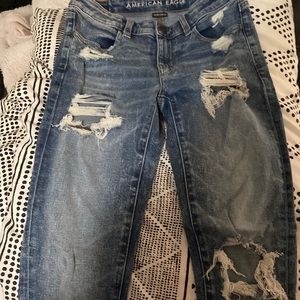 American Eagle ripped jeans